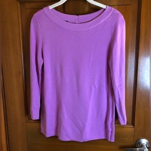 Talbots purple long sleeve top size M